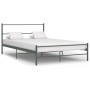 Estructura de cama de metal gris 160x200 cm de vidaXL, Camas y somieres - Ref: Foro24-286495, Precio: 109,26 €, Descuento: %