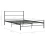 Graues Metallbettgestell 160x200 cm von vidaXL, Betten und Lattenroste - Ref: Foro24-286495, Preis: 109,26 €, Rabatt: %