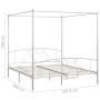 White metal canopy bed frame 180x200 cm by vidaXL, Beds and slatted bases - Ref: Foro24-284431, Price: 199,88 €, Discount: %