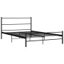 Estructura de cama de metal negro 140x200 cm de vidaXL, Camas y somieres - Ref: Foro24-286497, Precio: 94,96 €, Descuento: %