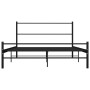 Estructura de cama de metal negro 140x200 cm de vidaXL, Camas y somieres - Ref: Foro24-286497, Precio: 94,96 €, Descuento: %