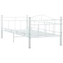 Estructura de cama de metal blanco 90x200 cm de vidaXL, Camas y somieres - Ref: Foro24-286136, Precio: 99,26 €, Descuento: %