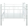 Estructura de cama de metal blanco 90x200 cm de vidaXL, Camas y somieres - Ref: Foro24-286136, Precio: 99,26 €, Descuento: %