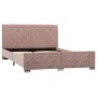 Pink velvet bed frame 140x200 cm by vidaXL, Beds and slatted bases - Ref: Foro24-286826, Price: 317,10 €, Discount: %