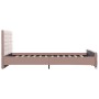 Pink velvet bed frame 140x200 cm by vidaXL, Beds and slatted bases - Ref: Foro24-286826, Price: 317,10 €, Discount: %