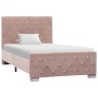 Estructura de cama de terciopelo rosa 90x200 cm de vidaXL, Camas y somieres - Ref: Foro24-286823, Precio: 240,22 €, Descuento: %