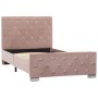 Estructura de cama de terciopelo rosa 90x200 cm de vidaXL, Camas y somieres - Ref: Foro24-286823, Precio: 246,99 €, Descuento: %