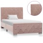 Estructura de cama de terciopelo rosa 90x200 cm de vidaXL, Camas y somieres - Ref: Foro24-286823, Precio: 246,99 €, Descuento: %