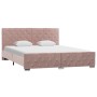 Pink velvet bed frame 160x200 cm by vidaXL, Beds and slatted bases - Ref: Foro24-286827, Price: 341,85 €, Discount: %