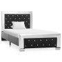 Black synthetic leather bed frame 90x200 cm by vidaXL, Beds and slatted bases - Ref: Foro24-286793, Price: 254,99 €, Discount: %