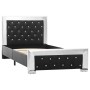 Black synthetic leather bed frame 90x200 cm by vidaXL, Beds and slatted bases - Ref: Foro24-286793, Price: 254,99 €, Discount: %