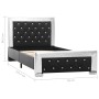 Black synthetic leather bed frame 90x200 cm by vidaXL, Beds and slatted bases - Ref: Foro24-286793, Price: 254,99 €, Discount: %