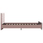 Estructura de cama de terciopelo rosa 120x200 cm de vidaXL, Camas y somieres - Ref: Foro24-286825, Precio: 302,78 €, Descuent...