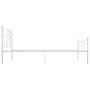 Estructura de cama de metal blanco 90x200 cm de vidaXL, Camas y somieres - Ref: Foro24-284516, Precio: 113,58 €, Descuento: %