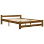 Estructura de cama madera maciza pino marrón miel 120x200 cm de vidaXL, Camas y somieres - Ref: Foro24-322007, Precio: 102,57...