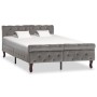 Gray velvet bed frame 120x200 cm by vidaXL, Beds and slatted bases - Ref: Foro24-288559, Price: 325,27 €, Discount: %