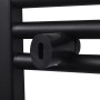 Radiador toallero de baño curvo negro 500 x 764 mm de vidaXL, Radiadores - Ref: Foro24-141913, Precio: 68,17 €, Descuento: %