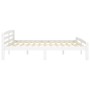 Estructura de cama de madera maciza de pino blanca 180x200 cm de vidaXL, Camas y somieres - Ref: Foro24-322073, Precio: 142,9...