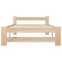 Estructura de cama de madera maciza de pino 100x200 cm de vidaXL, Camas y somieres - Ref: Foro24-321992, Precio: 79,81 €, Des...