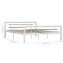 Estructura de cama de metal blanco y negro 160x200 cm de vidaXL, Camas y somieres - Ref: Foro24-284548, Precio: 156,27 €, Des...