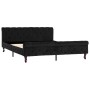 Estructura de cama de terciopelo negro 160x200 cm de vidaXL, Camas y somieres - Ref: Foro24-288554, Precio: 364,65 €, Descuen...