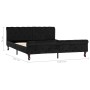 Estructura de cama de terciopelo negro 160x200 cm de vidaXL, Camas y somieres - Ref: Foro24-288554, Precio: 364,65 €, Descuen...