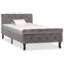 Estructura de cama de terciopelo gris 90x200 cm de vidaXL, Camas y somieres - Ref: Foro24-288557, Precio: 273,97 €, Descuento: %