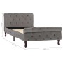 Estructura de cama de terciopelo gris 90x200 cm de vidaXL, Camas y somieres - Ref: Foro24-288557, Precio: 273,97 €, Descuento: %