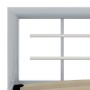 Estructura de cama de metal gris y blanco 120x200 cm de vidaXL, Camas y somieres - Ref: Foro24-284558, Precio: 104,16 €, Desc...