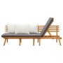 Garden sofa solid acacia wood 200x65 cm by vidaXL, Beds and slatted bases - Ref: Foro24-316263, Price: 303,24 €, Discount: %