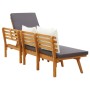 Garden sofa solid acacia wood 200x65 cm by vidaXL, Beds and slatted bases - Ref: Foro24-316263, Price: 303,24 €, Discount: %