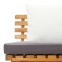 Garden sofa solid acacia wood 200x65 cm by vidaXL, Beds and slatted bases - Ref: Foro24-316263, Price: 303,24 €, Discount: %