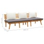 Garden sofa solid acacia wood 200x65 cm by vidaXL, Beds and slatted bases - Ref: Foro24-316263, Price: 303,24 €, Discount: %