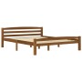 Estructura de cama madera maciza pino marrón miel 160x200 cm de vidaXL, Camas y somieres - Ref: Foro24-322079, Precio: 159,97...