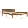 Estructura de cama madera maciza pino marrón miel 160x200 cm de vidaXL, Camas y somieres - Ref: Foro24-322079, Precio: 159,97...