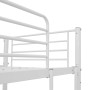 Estructura de litera con mesa de metal blanco 90x200 cm de vidaXL, Camas y somieres - Ref: Foro24-287906, Precio: 319,99 €, D...