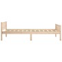 Solid pine wood bed frame 90x200 cm by vidaXL, Beds and slatted bases - Ref: Foro24-322096, Price: 93,75 €, Discount: %