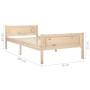 Solid pine wood bed frame 90x200 cm by vidaXL, Beds and slatted bases - Ref: Foro24-322096, Price: 93,75 €, Discount: %