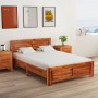 Estructura de cama de madera maciza de acacia 120x200 cm de vidaXL, Camas y somieres - Ref: Foro24-288317, Precio: 237,66 €, ...