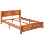 Estructura de cama de madera maciza de acacia 120x200 cm de vidaXL, Camas y somieres - Ref: Foro24-288317, Precio: 237,66 €, ...