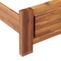 Estructura de cama de madera maciza de acacia 120x200 cm de vidaXL, Camas y somieres - Ref: Foro24-288317, Precio: 237,66 €, ...