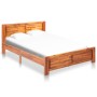 Estructura de cama de madera maciza de acacia 140x200 cm de vidaXL, Camas y somieres - Ref: Foro24-288318, Precio: 227,81 €, ...