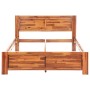 Estructura de cama de madera maciza de acacia 140x200 cm de vidaXL, Camas y somieres - Ref: Foro24-288318, Precio: 227,81 €, ...