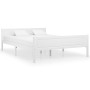 Solid white pine wood bed frame 120x200 cm by vidaXL, Beds and slatted bases - Ref: Foro24-322105, Price: 158,01 €, Discount: %