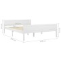 Solid white pine wood bed frame 120x200 cm by vidaXL, Beds and slatted bases - Ref: Foro24-322105, Price: 158,01 €, Discount: %