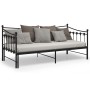 Black metal removable sofa bed frame 90x200 cm by vidaXL, Beds and slatted bases - Ref: Foro24-324758, Price: 171,09 €, Disco...