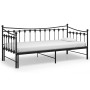 Estructura de sofá cama extraíble de metal negro 90x200 cm de vidaXL, Camas y somieres - Ref: Foro24-324758, Precio: 168,90 €...