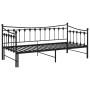 Estructura de sofá cama extraíble de metal negro 90x200 cm de vidaXL, Camas y somieres - Ref: Foro24-324758, Precio: 168,90 €...