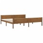 Estructura de cama madera maciza pino marrón miel 200x200 cm de vidaXL, Camas y somieres - Ref: Foro24-322116, Precio: 119,90...