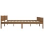 Estructura de cama madera maciza pino marrón miel 200x200 cm de vidaXL, Camas y somieres - Ref: Foro24-322116, Precio: 119,90...